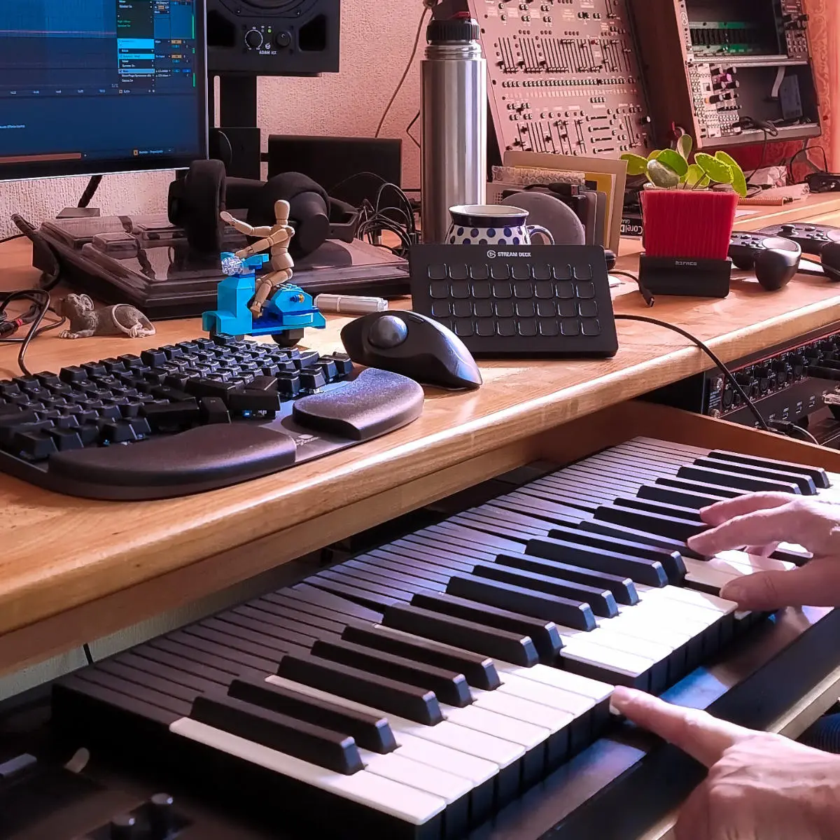 Ich wackele an den Tasten des Osmose